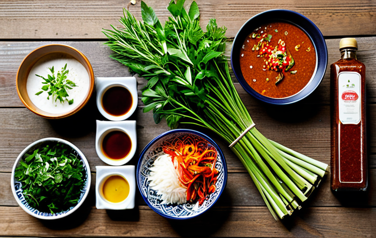 전통 조미료의 판매 채널 분석 - **

"A busy market scene in Thailand, showcasing a vibrant spice vendor's stall. Jars and sacks over...