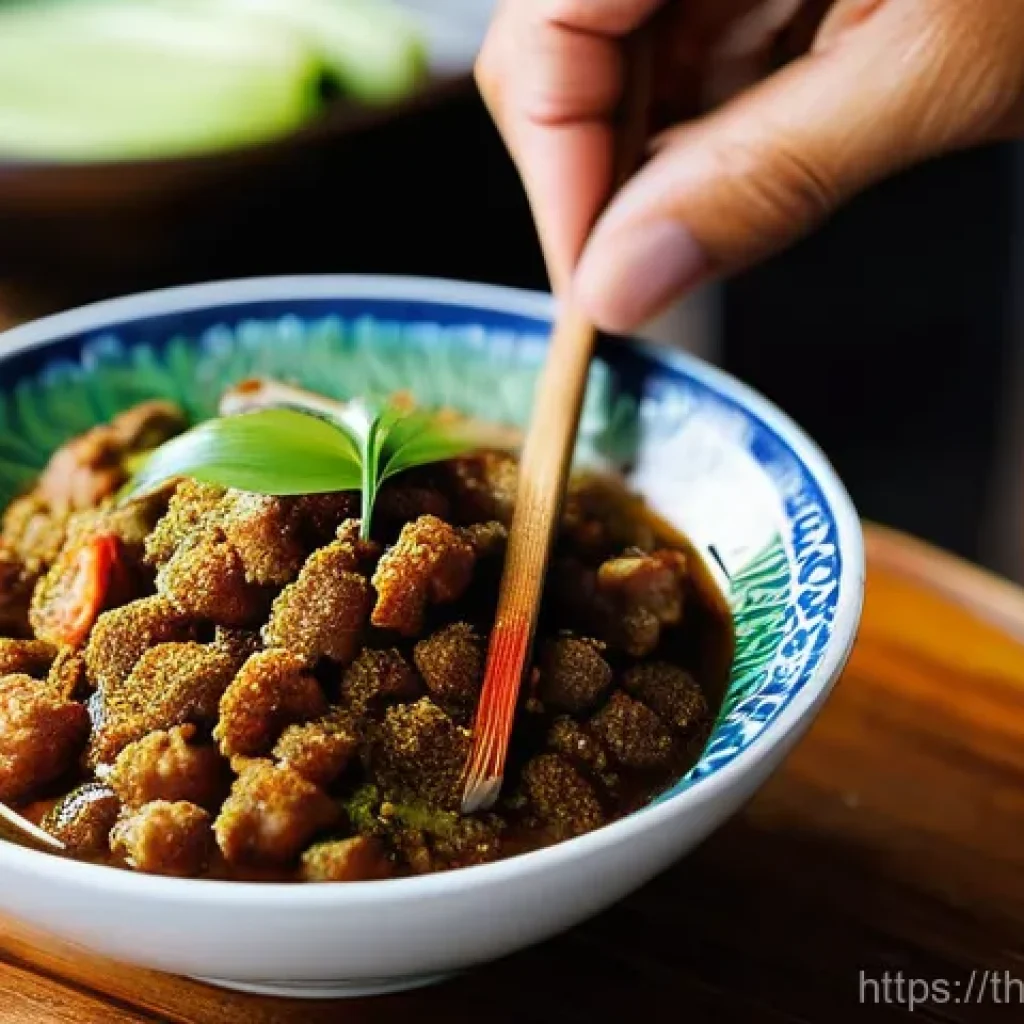 전통 조미료의 매력적인 조리법 - **Prompt 1: The Art of Selecting Thai Traditional Seasonings**
A close-up, high-definition photo...