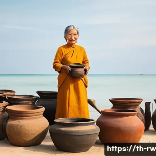 Home 33 전통 조미료의 역사적 가치 - **Prompt 1: The Artisan of Fish Sauce**
"A serene, weathered Thai woman, in her late 60s, wearin...