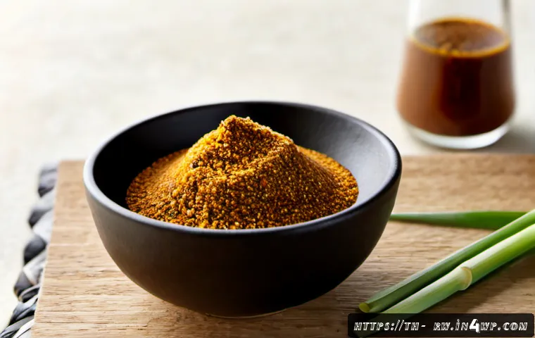 전통 조미료의 현대적 재해석 - Photorealistic Thai kitchen countertop scene showcasing a modern reinterpretation of traditional sea...